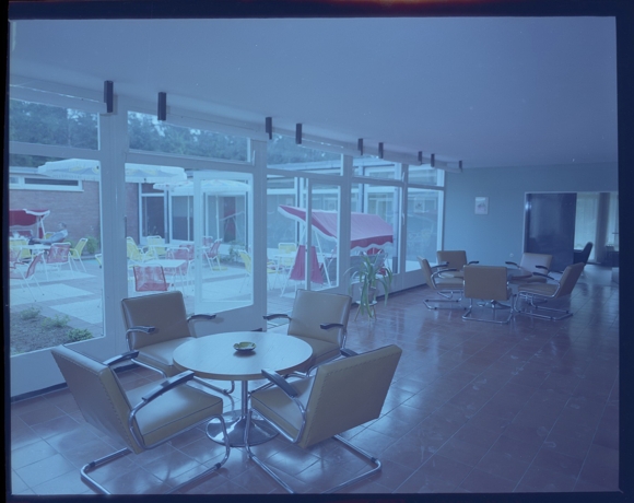 9 celluloid negatives Schwanewede in Lower Saxony, house, lounge, dining room