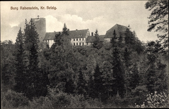 Postcard Raben Rabenstein in Fläming, Rabenstein Castle