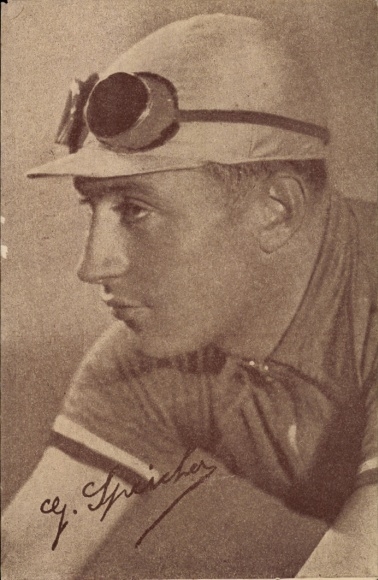Ak Georges Speicher, Französischer Tour de France Sieger 1933, Portrait