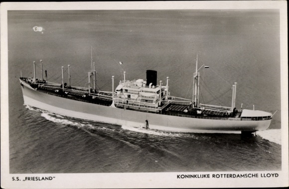 Ak Vrachtschip, SS Friesland, Koninklijke Rotterdamsche Lloyd