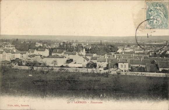 Ak Sannois Val d’Oise, Panorama von   mit Stempel