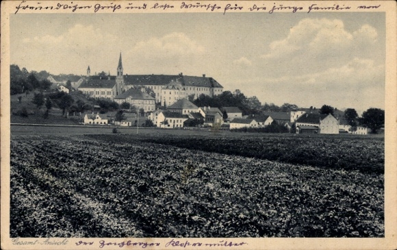 Postcard Zangberg in Upper Bavaria, St. Joseph Salesian Educational Institute, general view