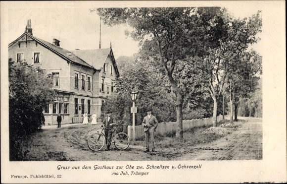 Postcard Garstedt Lüneburger Heide Lower Saxony, Inn zur Ohe, between Schnelsen and Ochsenzoll
