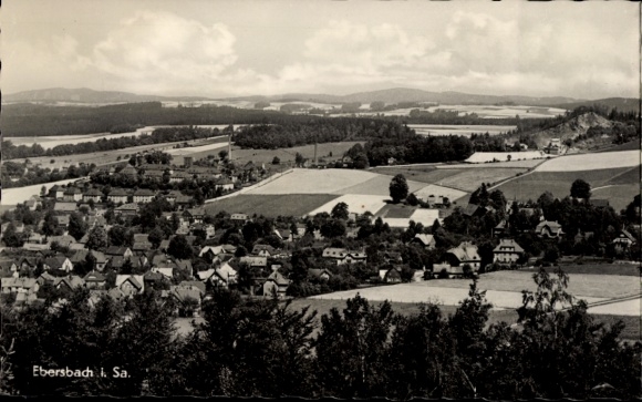 Postcard Ebersbach in Saxony, general view
