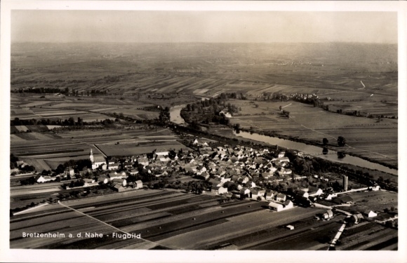 Ak Bretzenheim an der Nahe, luchtfoto