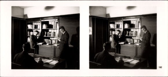 Stereo spatial image photo NS model companies 1937-38 No. 502 III/192 Westfalenbank AG Bochum, works library