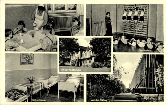 KP Bad Sassendorf w powiecie Soest, sanatorium dziecięce, Siegfriedsheim, sól fizjologiczna, gimnastyka