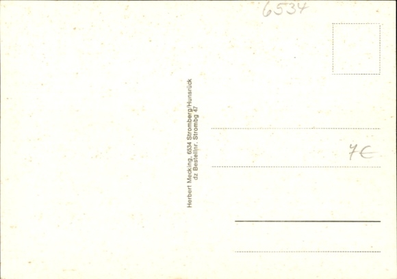 Postcard Stromberg in the Hunsrück, Fustenburg, market, spa house, partial view