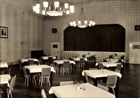 Ak Breitenbach Wetterzeube im Burgenlandkreis, Genesungsheim Otto Diehr, Speisesaal