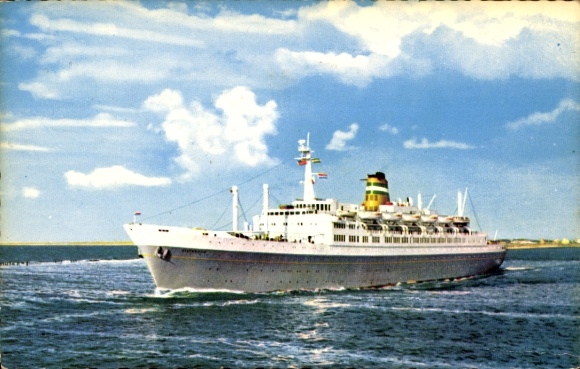 Postcard ss Statendam of the Holland America Line