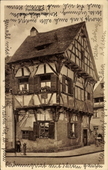 Ak Forchheim in Oberfranken Bayern, Mittelalterliches Haus