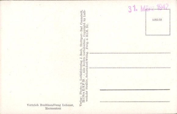 Postcard Hermeskeil in the Hunsrück, aerial photograph