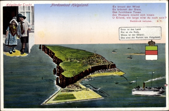KP Resort Morza Północnego Helgoland, kostium Helgoland, piosenka, parowiec, herb