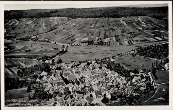 Ak Eberstadt Buchen in het Odenwald Baden, luchtfoto
