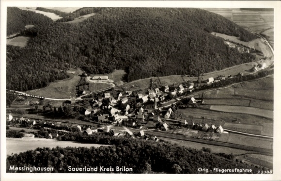 KP Messinghausen Brilon w Sauerlandzie, zdjęcie lotnicze 23388