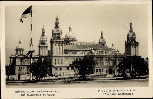 Postcard Barcelona Catalonia Spain, International Exhibition 1929, National Palace