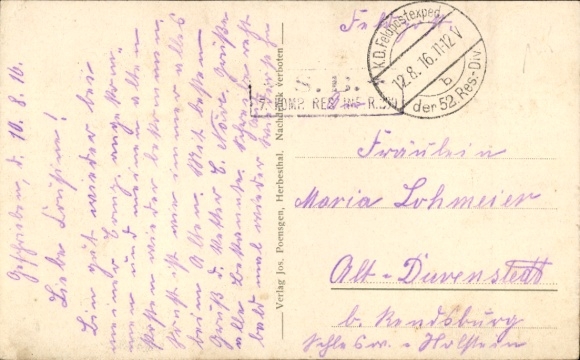Postcard Herbesthal Lontzen Wallonia Liège, bridge over the railway line Cologne-Aachen-Brussels-Paris