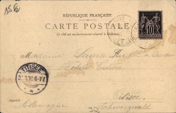 CPA Saint-Cloud Hauts-de-Seine, Place d'Armes and Entrée du Parc