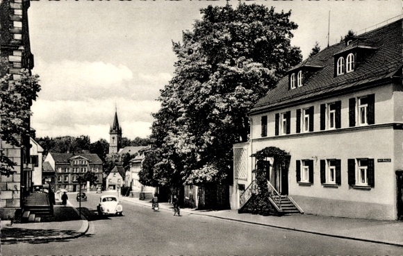 Ak Schwarzenbach an der Saale Oberfranken, Hauptstraße