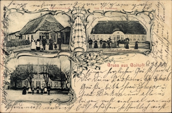 Ak Goltoft in Schleswig Holstein, Gastwirtschaft P. Jacobsen