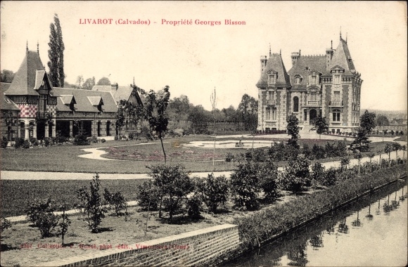 Ak Livarot Calvados, Propiétés de Georges Bisson
