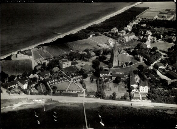 Postcard Ostseebad Rerik, aerial photograph