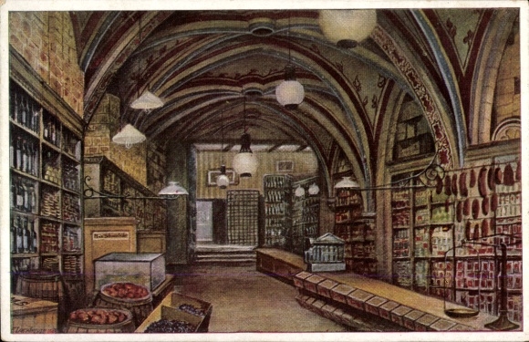 Artist Postcard Loeschmann, E., Wrocław Breslau Silesia, Schroetersches House, Debit and Credit