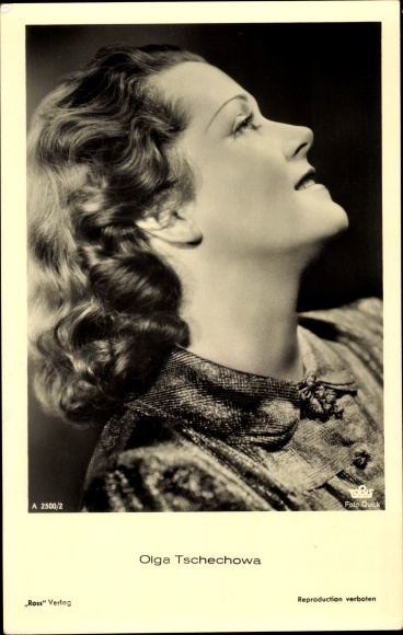 Actrice Olga Chekhova, zijportret, Ross Verlag A 2500/2, Tobis