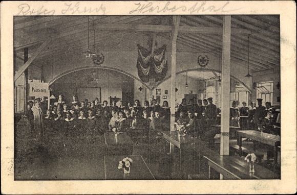 PC Herbesthal Lontzen Wallonia Liège, Red Cross, group photo, interior view