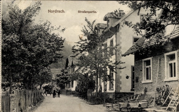Ak Nordrach im Schwarzwald Baden, Straßenpartie