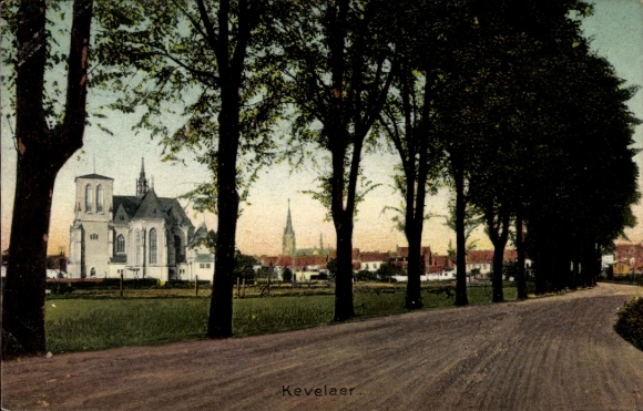 PC Kevelaer on the Lower Rhine, partial view, church