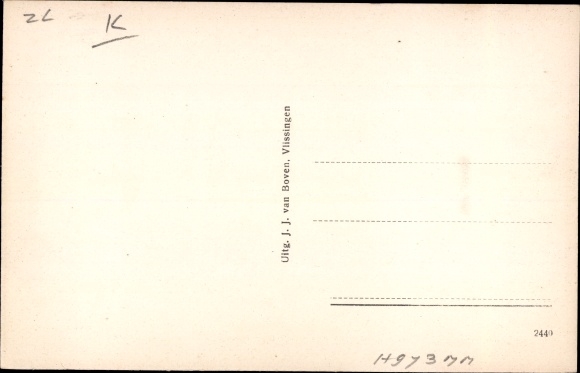 Postcard Vlissingen Zeeland Netherlands, Mailboot SM Zeeland, Harwich Parkeston Quay
