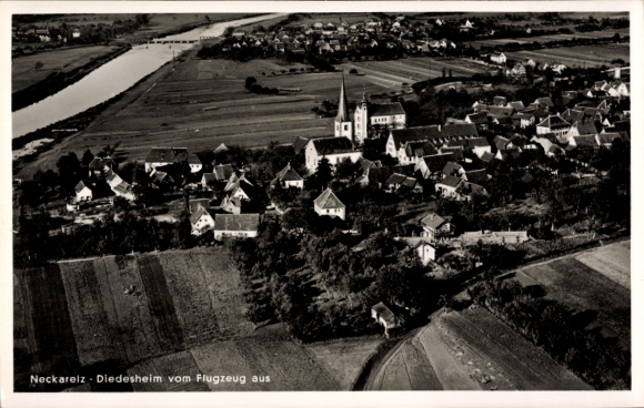 KP Neckarelz Diedesheim Mosbach am Odenwald, zdjęcie lotnicze