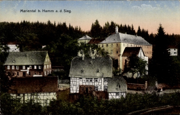 Postcard Marienthal Seelbach near Hamm on the Sieg Westerwald