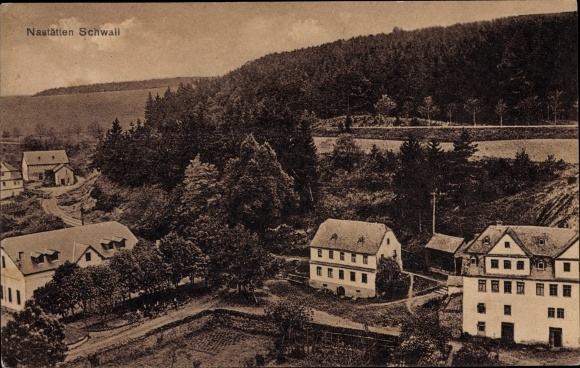 Postcard Nastätten in the Rhein Lahn district, surge, panorama