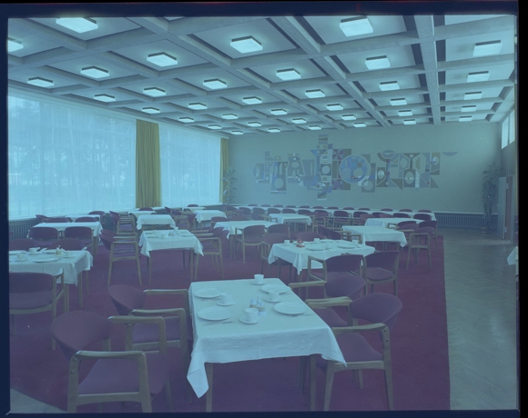 9 celluloid negatives Schwanewede in Lower Saxony, house, lounge, dining room