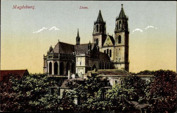 49 Ak Magdeburg Elbe, diverse Ansichten, kleinformatig