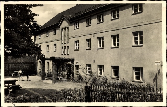 Ak Ostrau Bad Schandau Sächsische Schweiz, Paul Zacharias Jugendherberge, HJ Schulungslager