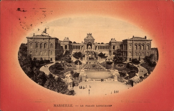 Ak Marseille Bouches du Rhône, Palais Longchamp,   Architektur, 