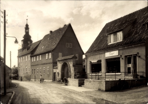 Postcard Tonndorf in Thuringia, town scene, houses