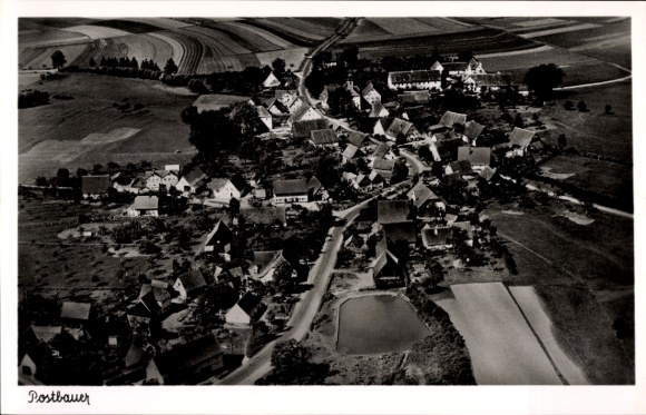 Postcard Postbauer Heng in the Upper Palatinate, aerial photograph
