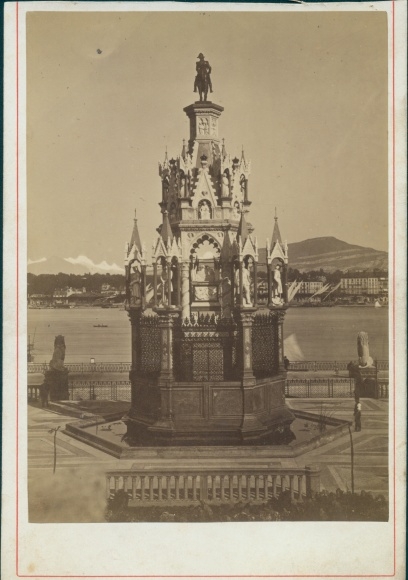 Cabinet photo Genève Geneva city, Monument Brunswick