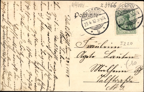 Postcard Waldbröl in Oberbergisches Land, rectorate school