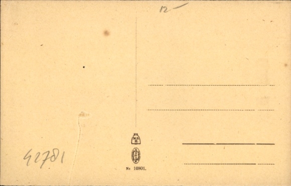 Postcard Haan im Rheinland, Bahnhofstraße, Catholic Church