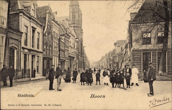 Postcard Hoorn North Holland Netherlands, Stadhuis
