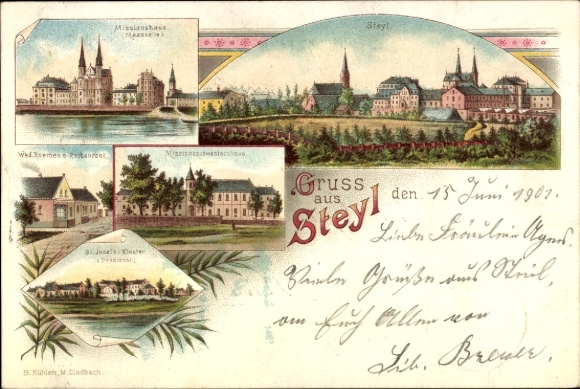 Chromo-Litho Steyl Venlo Limburg Netherlands, Mission House, Restaurant, Mission Sisters' House