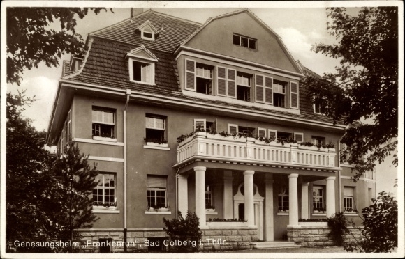 Postcard Bad Colberg Heldburg in Thuringia, convalescent home Frankenruh