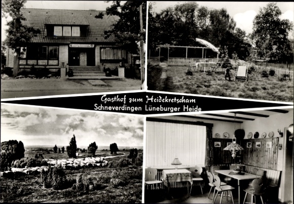 Postcard Schneverdingen in the Lüneburg Heath, Gasthof zum Heidekretscham
