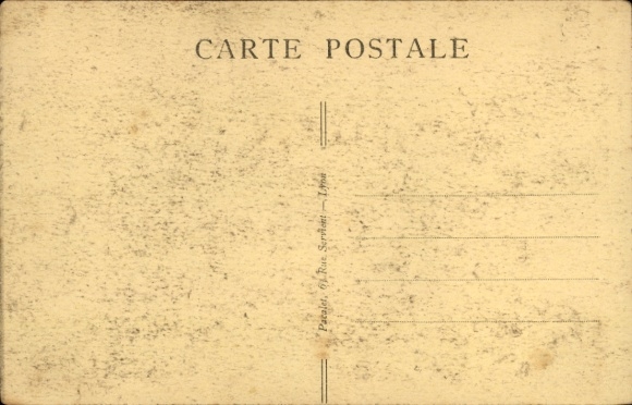 Postcard Saint Clair Lyon Rhône, disaster of 8 May 1932, overview of the ruins