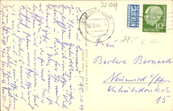 Postcard Oedelum Schellerten in Lower Saxony, estate, north and south side
